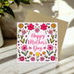 Floral Mothers Day Card, Nan Card, Mum Card, Card From Daughter