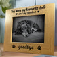 Memorial Photo Frame For Dog Puppy Pet 7x5 Wooden Picture Frame