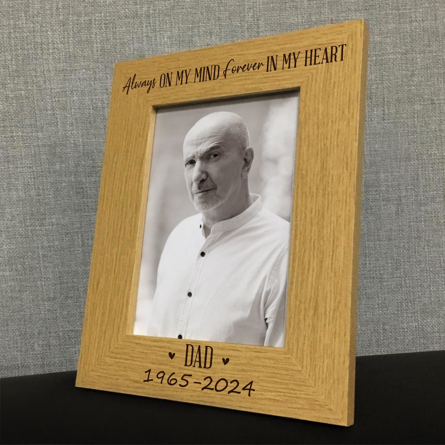 Dad Memorial Gift for Loss of Parent Memorial Photo Frame 5x7