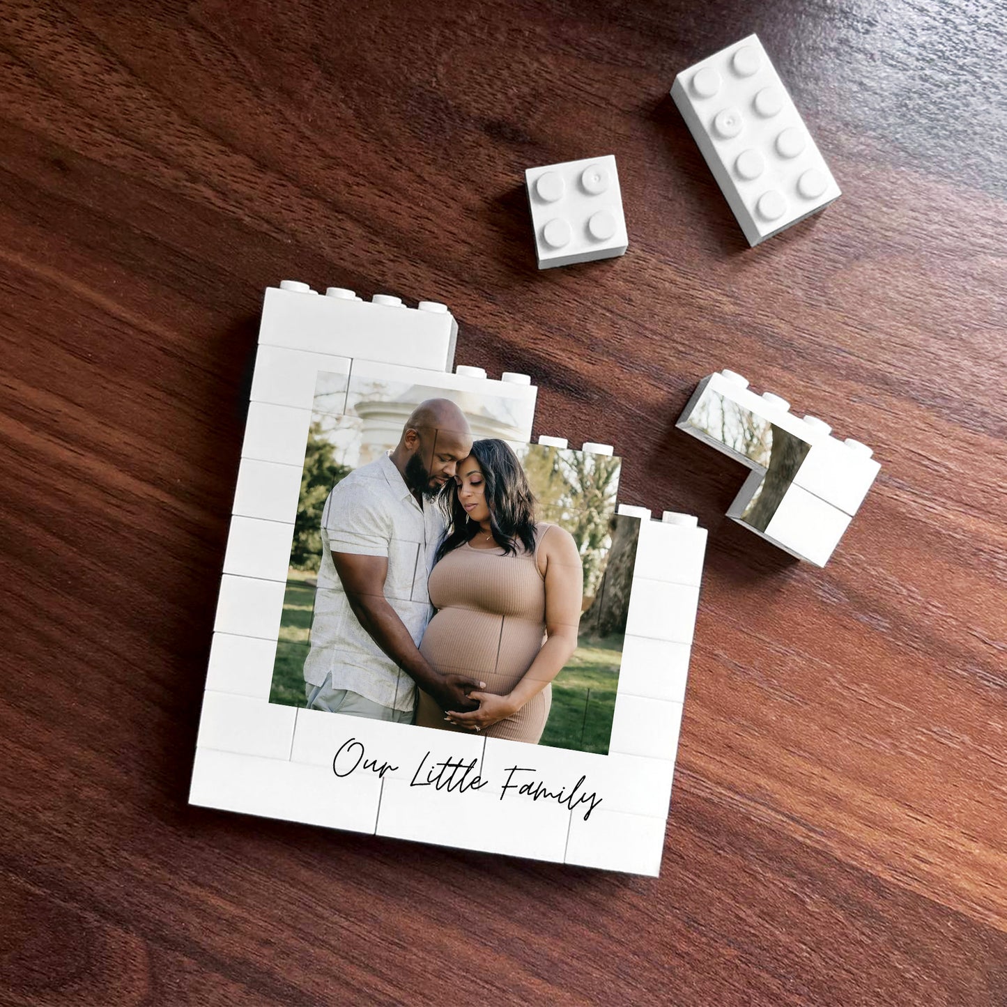 Personalised Family Gift Photo Blocks Birthday Gift For Mum Dad