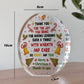 Christmas Gift For Teacher Acrylic Plaque Poem Assistant Gift