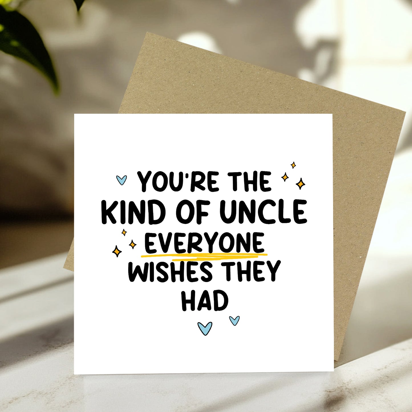 Thank You Card For Uncle Everyone Wishes They Had Card