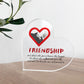 Thank You Gift For Best Friend Gift Standing Plaque FRIENDSHIP