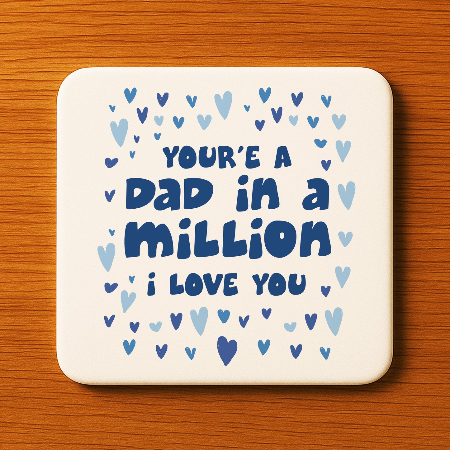 Dad In A Million Novelty Coaster Gift For Fathers Day Birthday