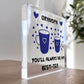 Grandpa Gifts From Grandchildren Acrylic Freestanding Block