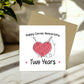 2nd Anniversary Card For Husband Wife Cotton Anniversary Card
