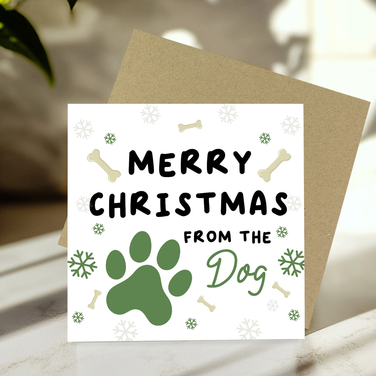 Christmas Card From Dog Merry Christmas Card For Mum Dad Son