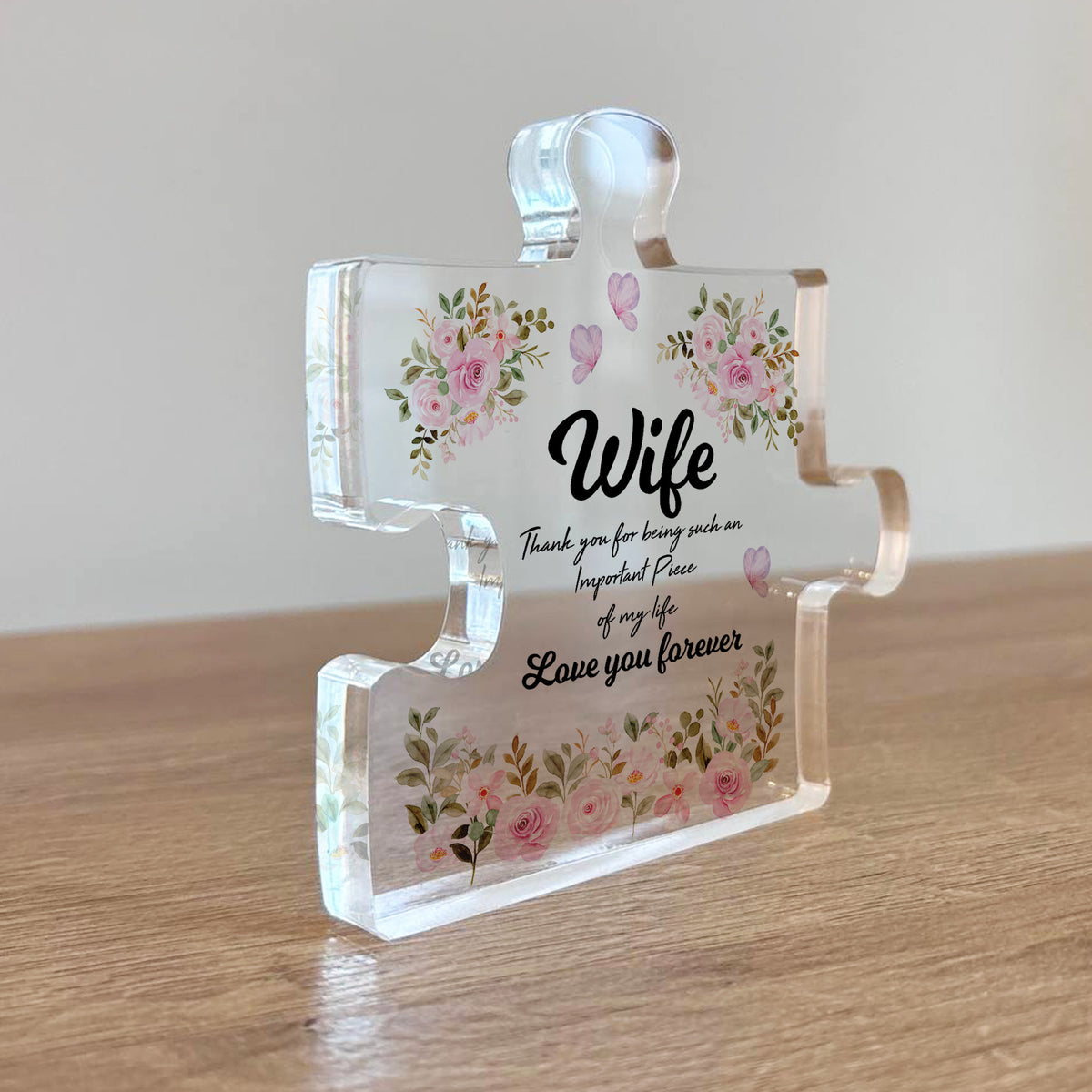 Wife Gifts Important Piece Of My Life Thank You Gift For Wife