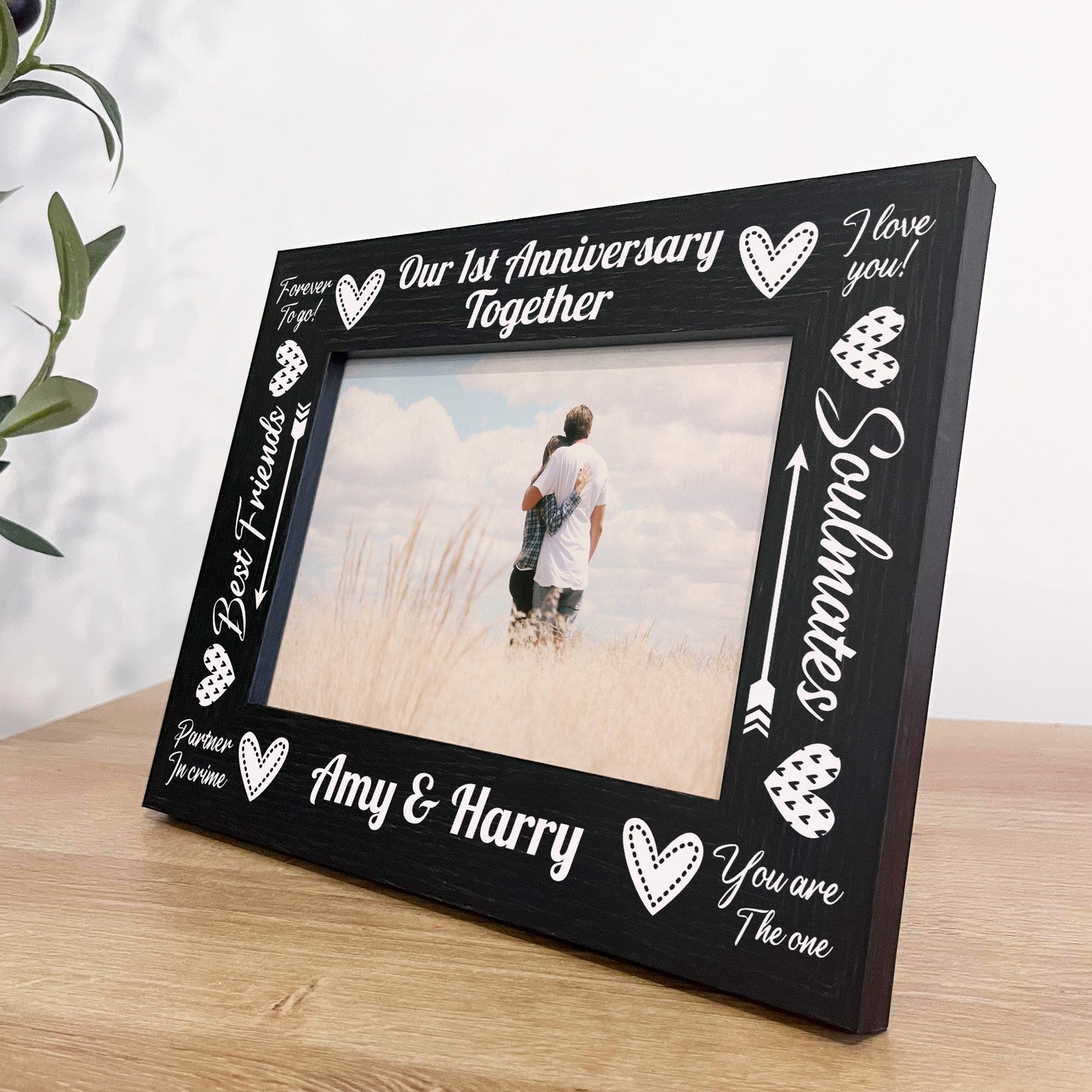 Our 1st First Anniversary Together 7x5 Frame Anniversary