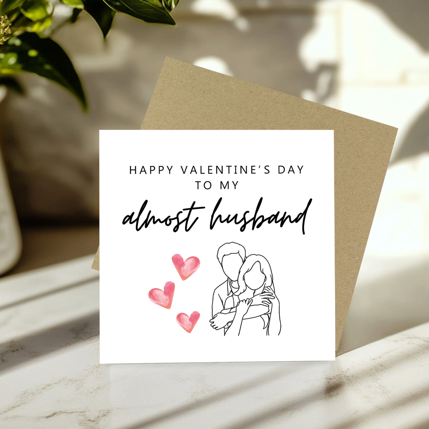Fiance Valentine Card, Funny Almost Husband Valentines Card