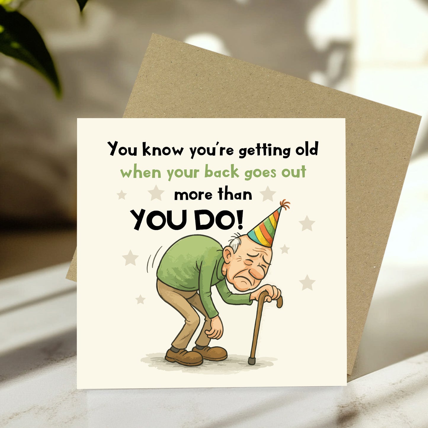 Funny Joke Dad Grandad Birthday Card With Envelope Included