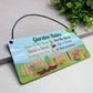 Garden Signs Outdoor Hanging Sign For Fence Door Garden Signs