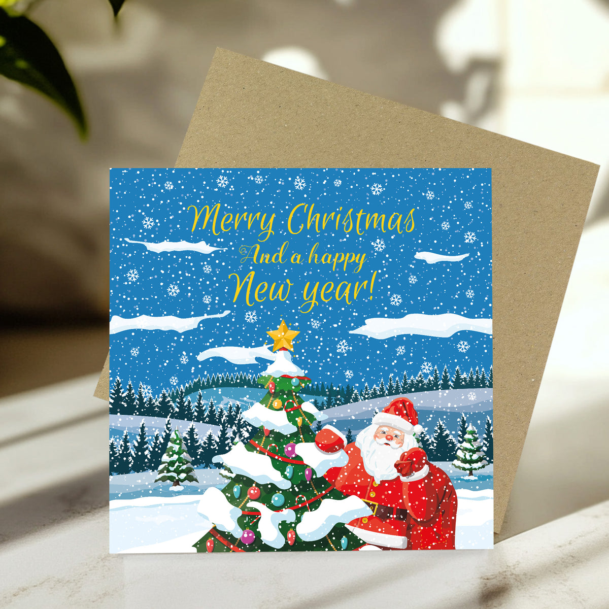Christmas Card For Friends and Family Santa Xmas Cards For Kids