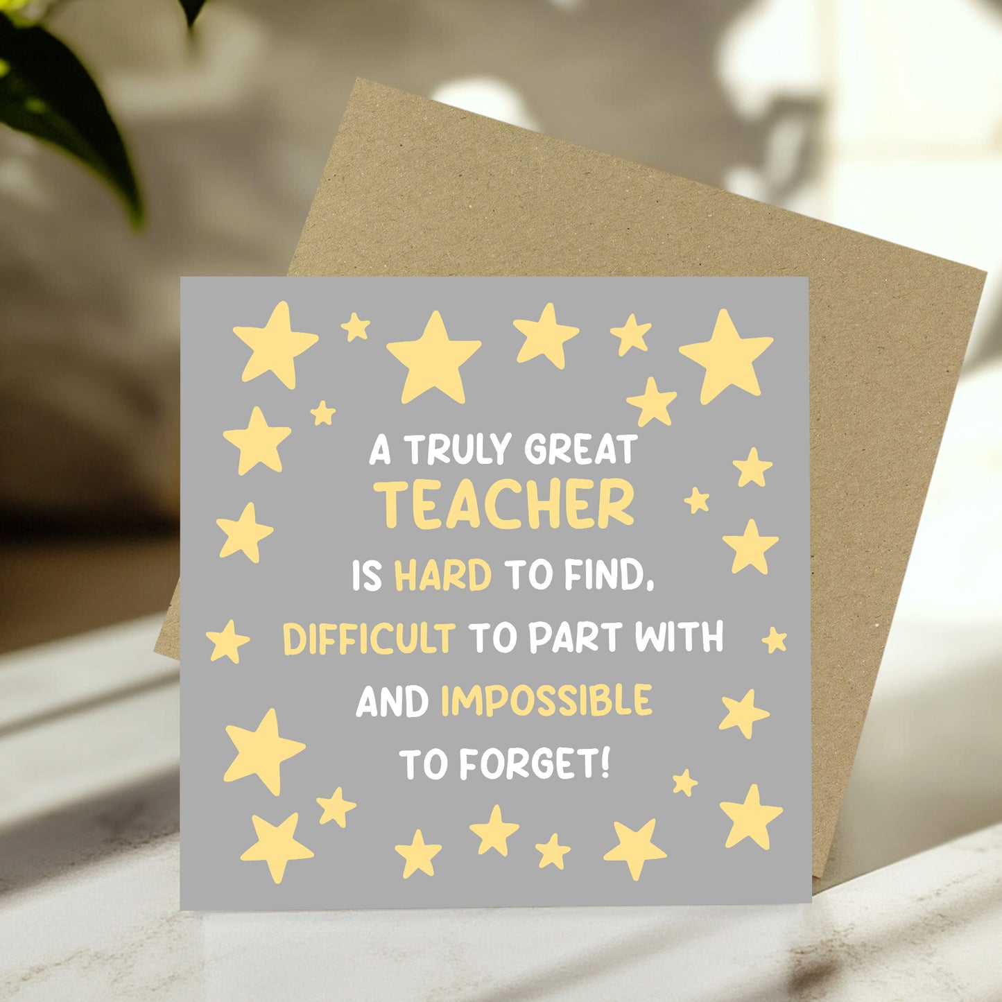 Great Teacher Thank You Cards Leaving School Nursery End of Term