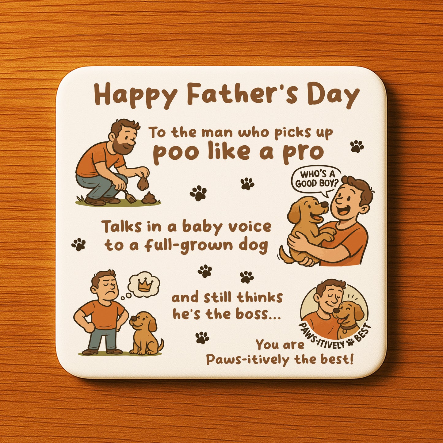 FUNNY Fathers Day Gift From The Dog Fathers Day Gift For Dog Dad