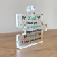 Love You DAD Gift For Birthday Christmas Acrylic Plaque Thankyou