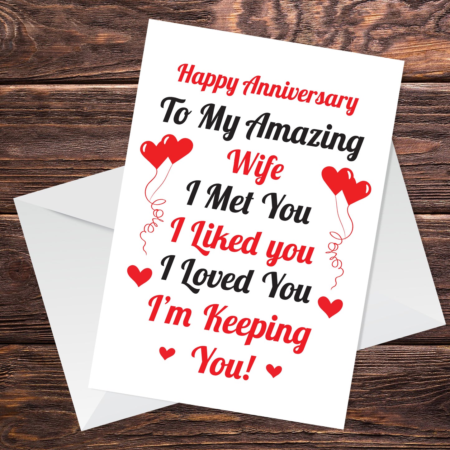 Anniversary Card For Wife Anniversary Cards For Her Thank You