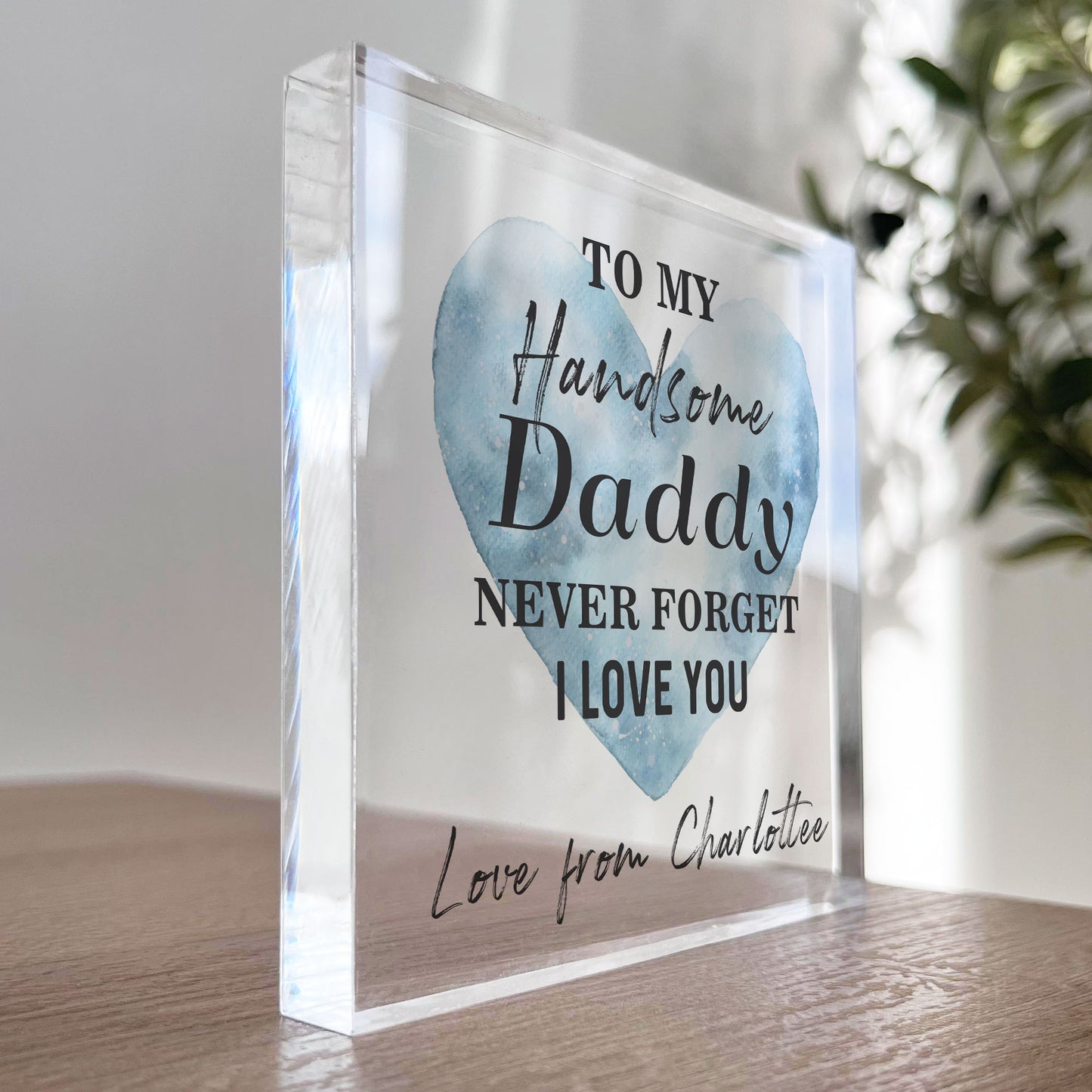 Daddy Gift For Fathers Day Birthday NEVER FORGET I LOVE YOU