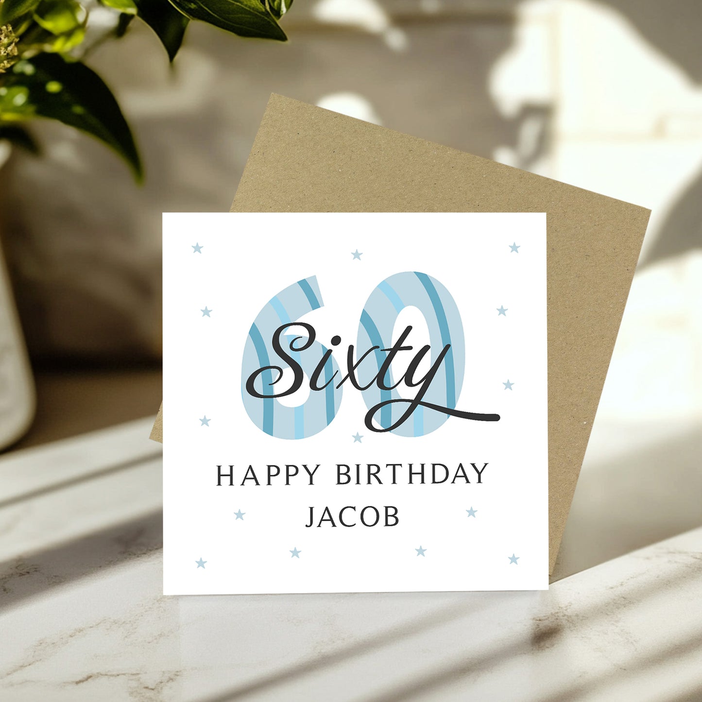 Personalised 60th Birthday Card For Men For Dad Grandad Uncle