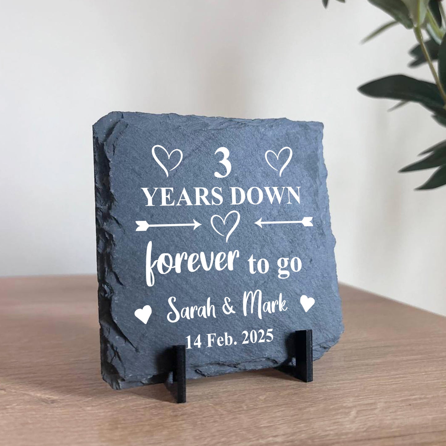 3rd Anniversary Gift For Husband Wife PERSONALISED 3 Years Down