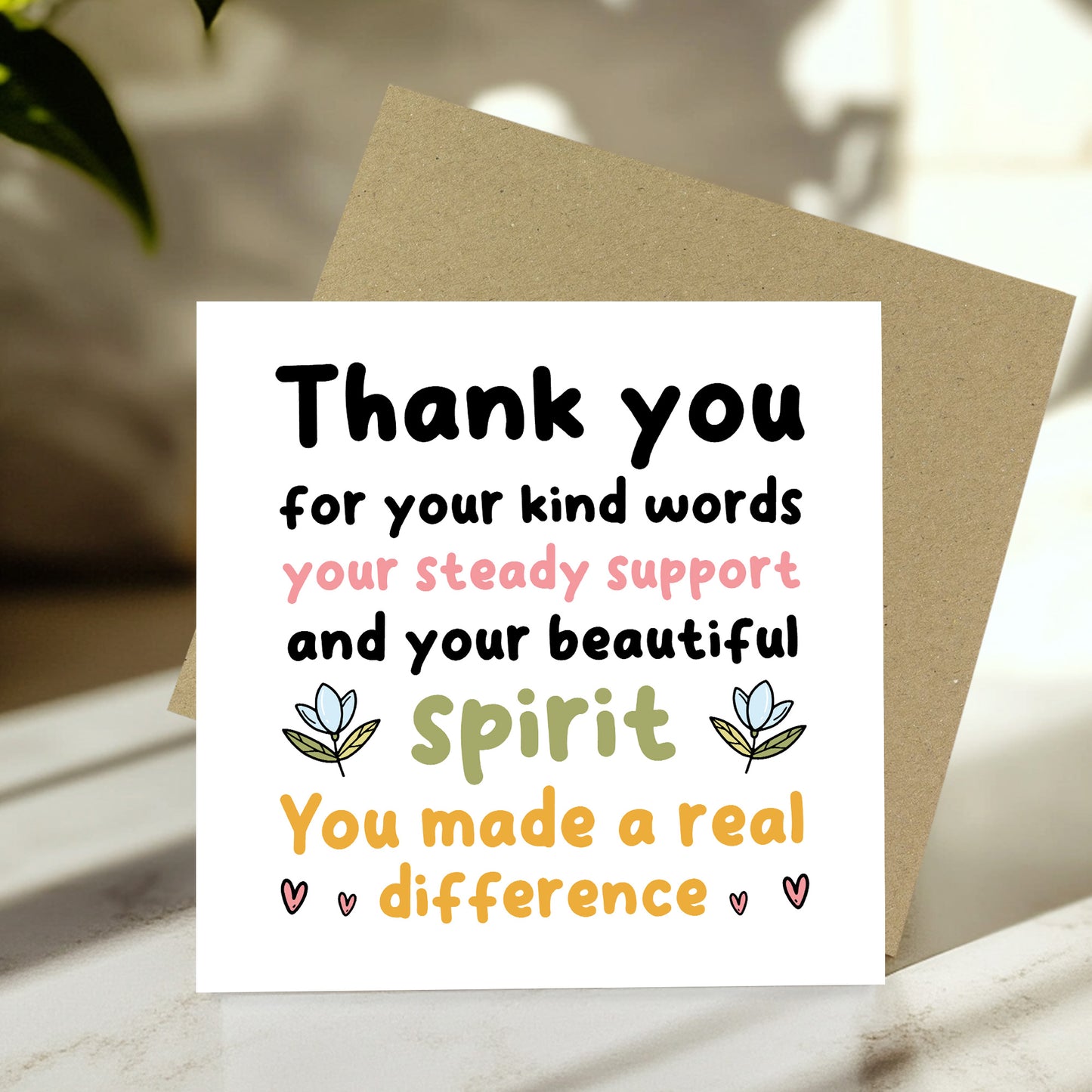 Card For Teacher Volunteer Teaching Assistant Mentor Tutor