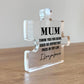 Special Mum Gift For Birthday Christmas Puzzle Piece Thank You