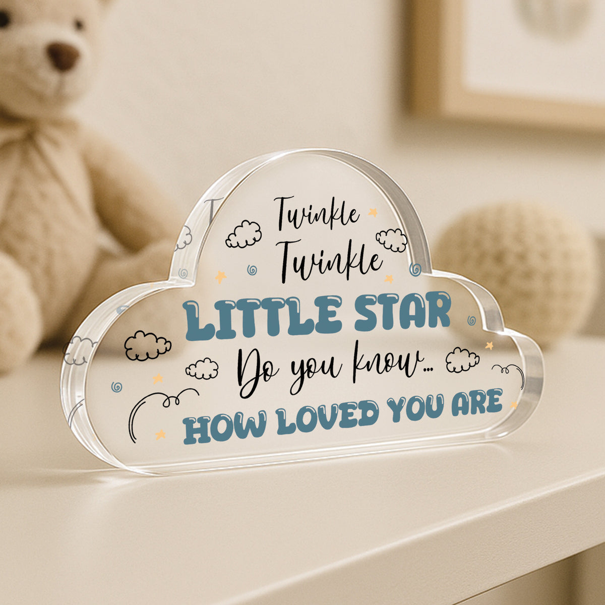 Gift For Baby Boy Baby Girl Baby Shower Gift Loved You Are Cloud