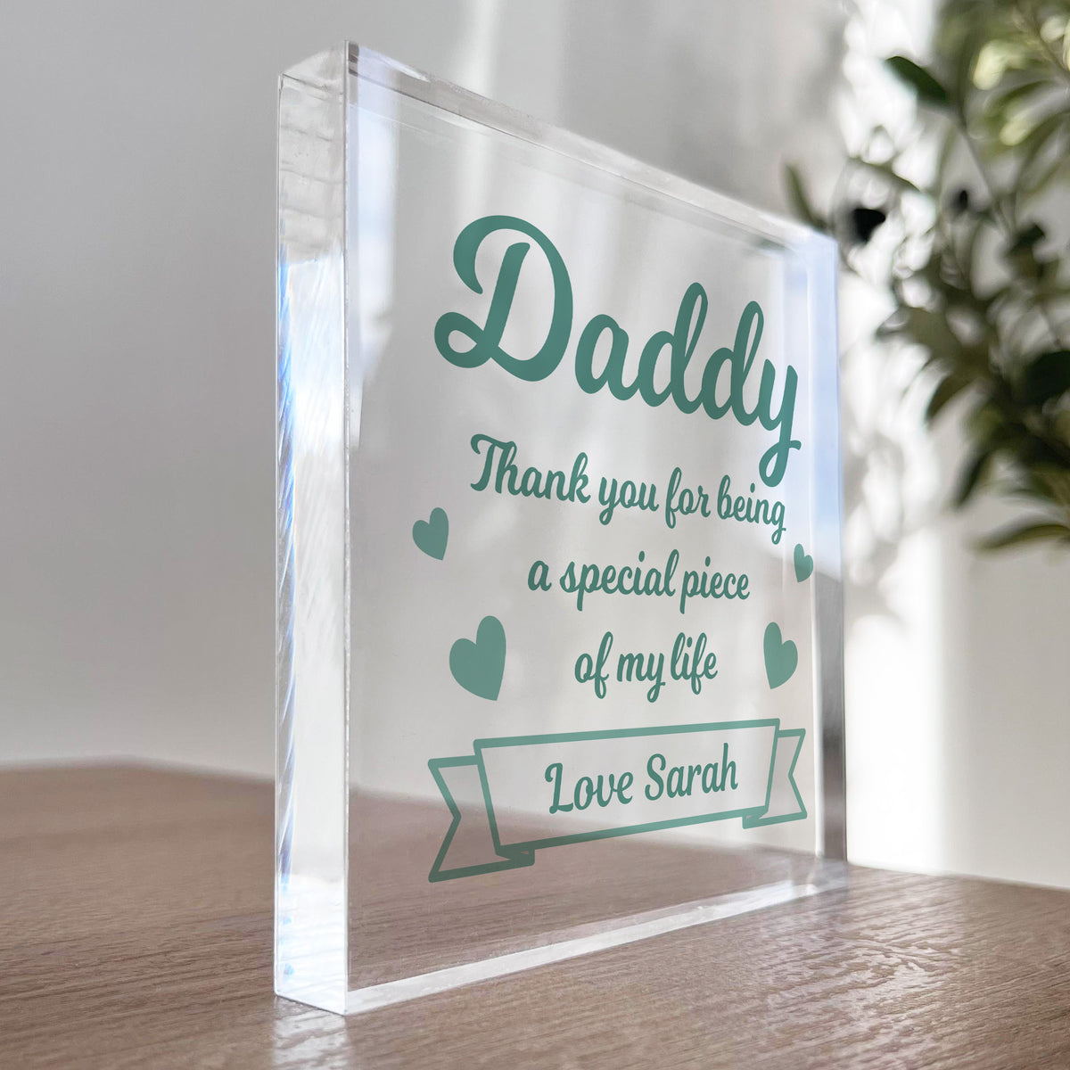 Personalised Daddy Thank You Special Gift For Him Fathers Day