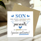 Birthday Card For Son Funny Son Card From Mum and Dad Hilarious