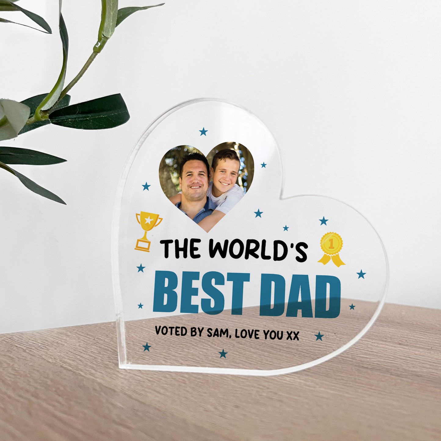 Dad Gifts For Fathers Day Birthday Worlds Best Dad Plaque
