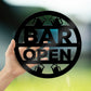 Bar Open Sign Wall Decor For Home Bar Man Cave Garden 35x35cm
