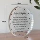 Dad and Daughter Gifts Acrylic Plaque Father And Daughter Plaque