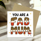 You Are A FAB MUM Card Happy Birthday Card For Mum From Daughter