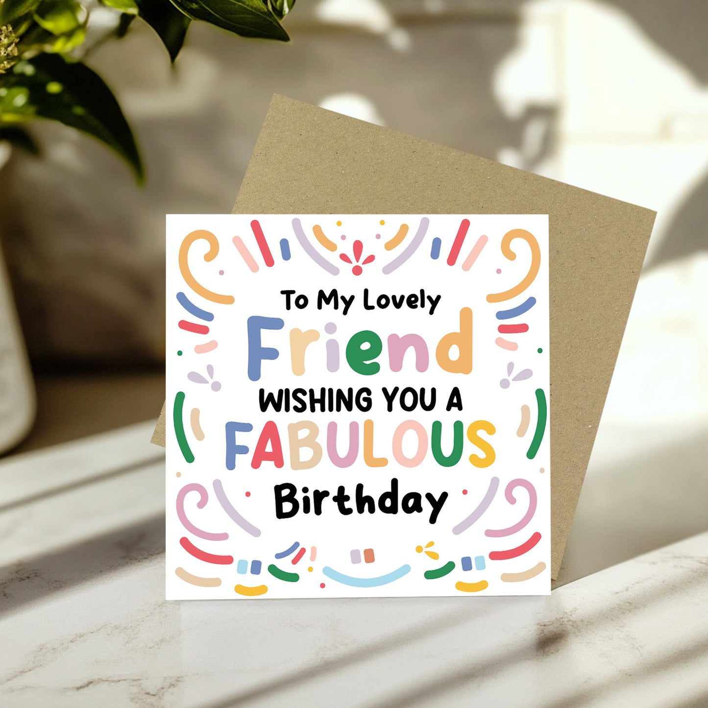 Friend Birthday Card Best Friend Birthday Card Bestie BFF