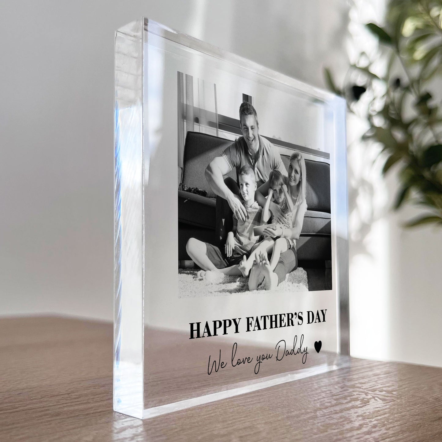 Fathers Day Gift From Daughter Son WE LOVE YOU DADDY Photo