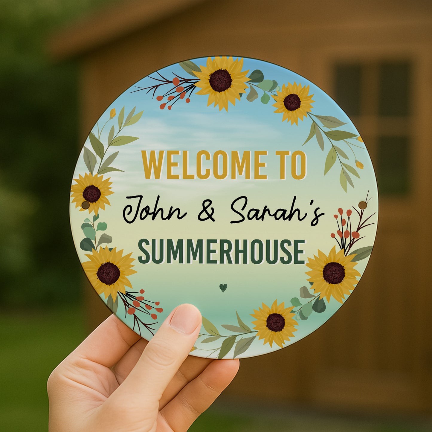 Personalised Welcome To Any Name's Summerhouse Sign For Garden