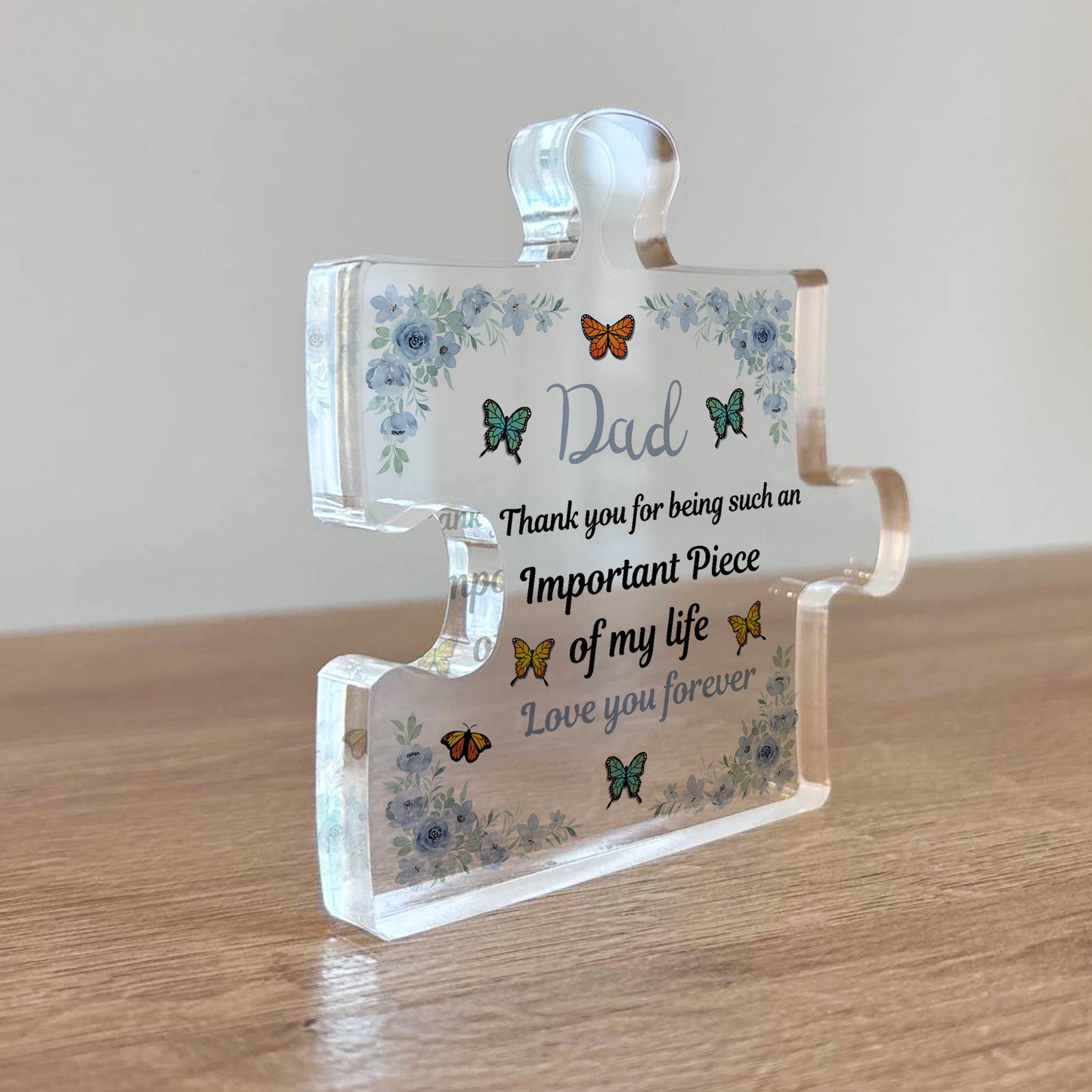 Gifts for Dad Birthday Gifts For Dad Acrylic Puzzle Piece Plaque