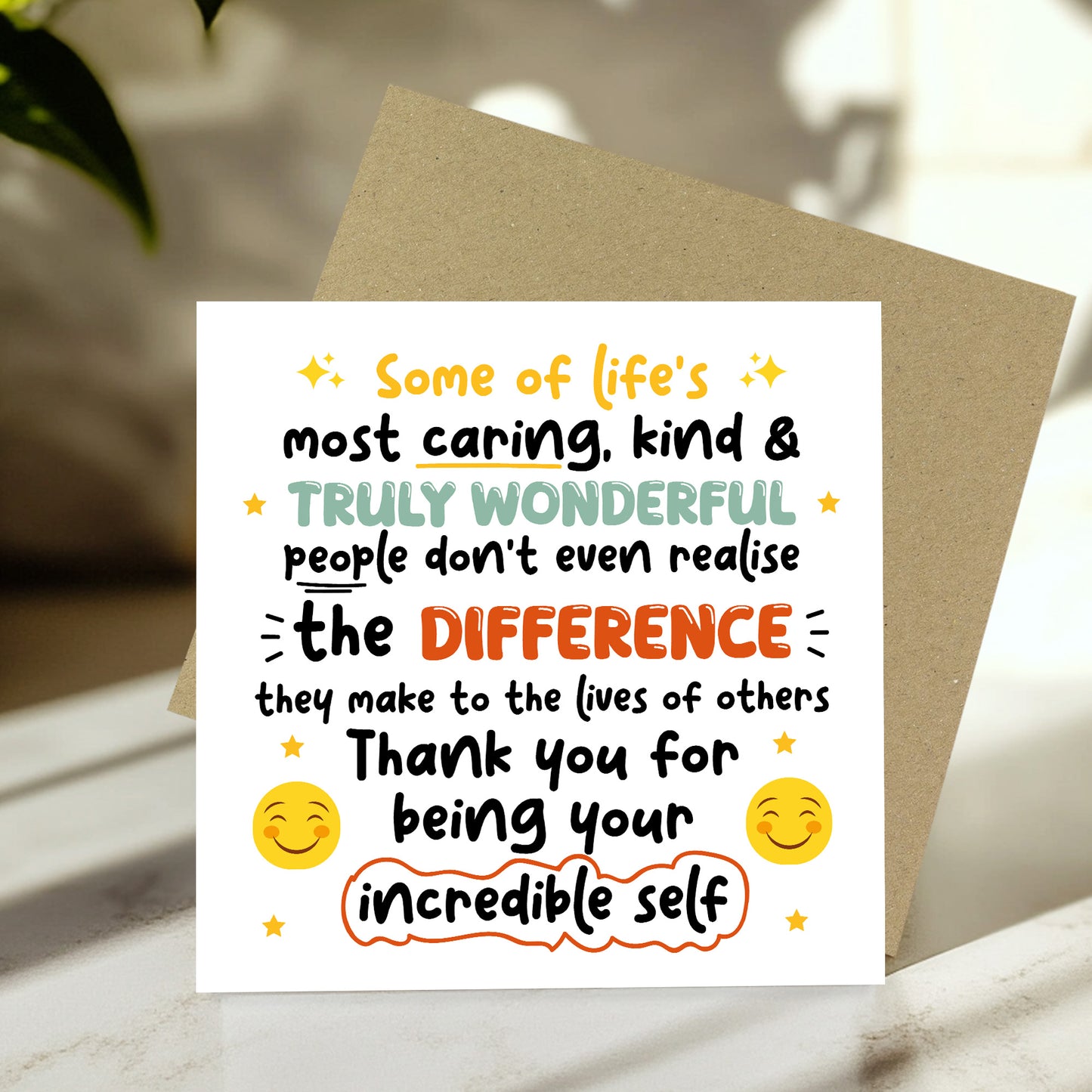 Thank You Card For Someone Special Teacher Thank You Card