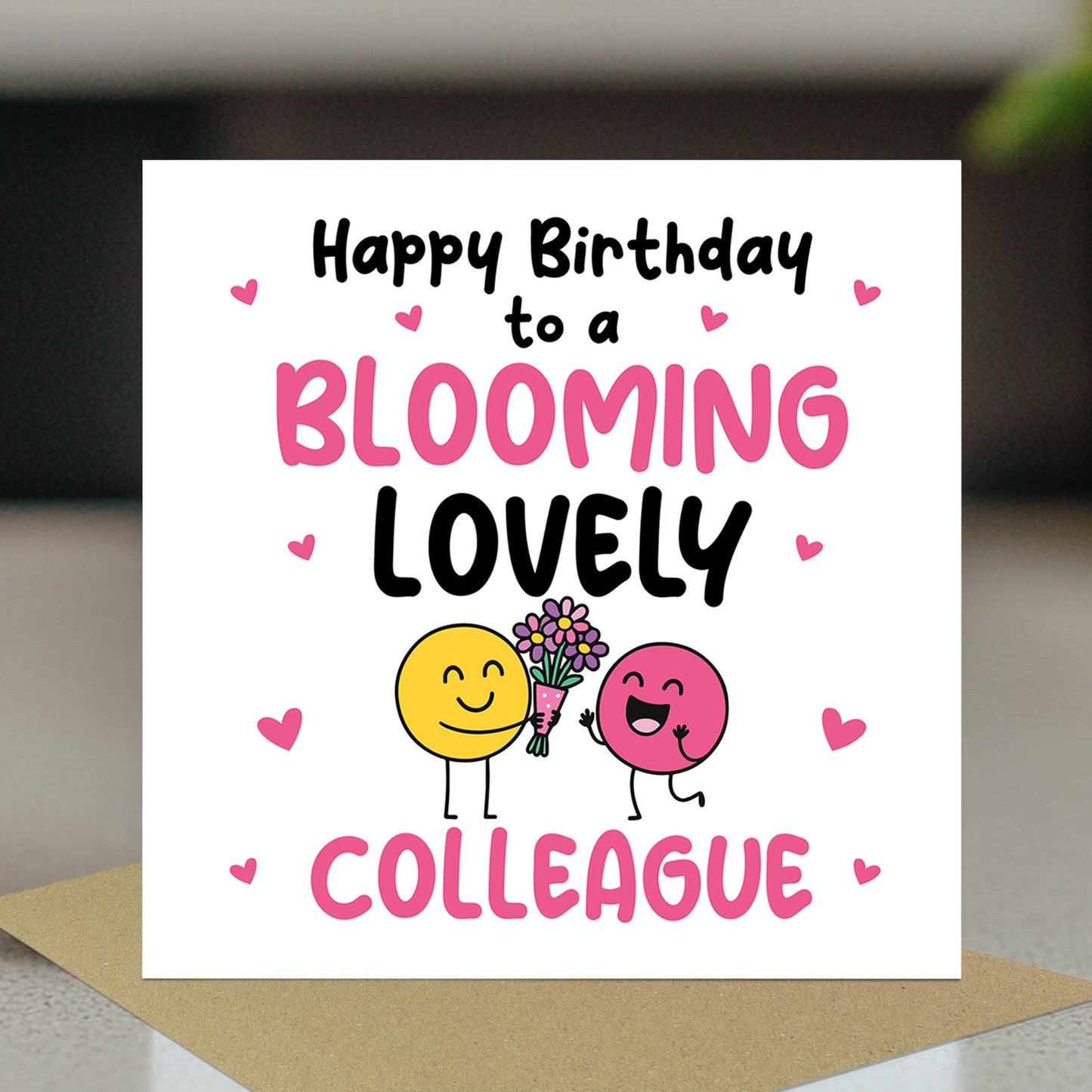 Birthday Gift For Colleague BLOOMING LOVELY COLLEAGUE Card