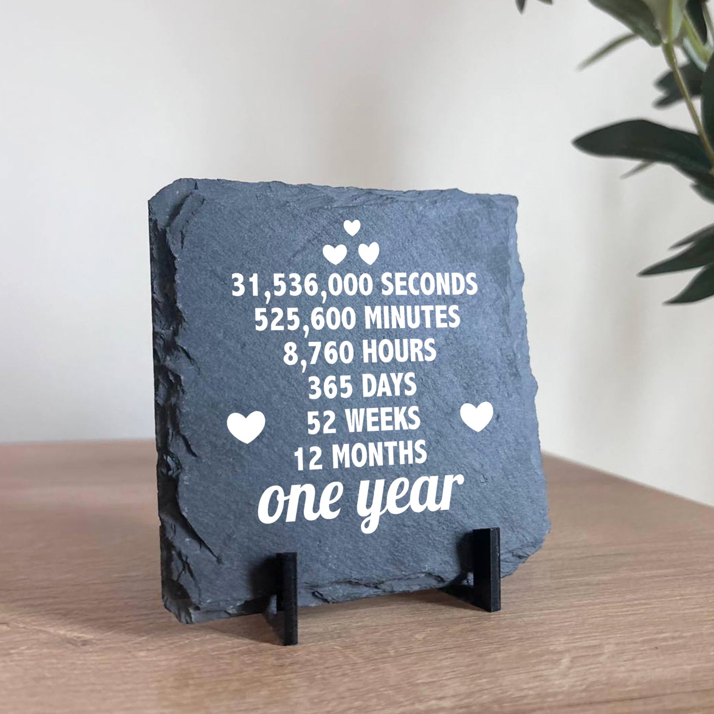 1st Anniversary Gift For Husband Wife SLATE Sign Novelty 1 Year