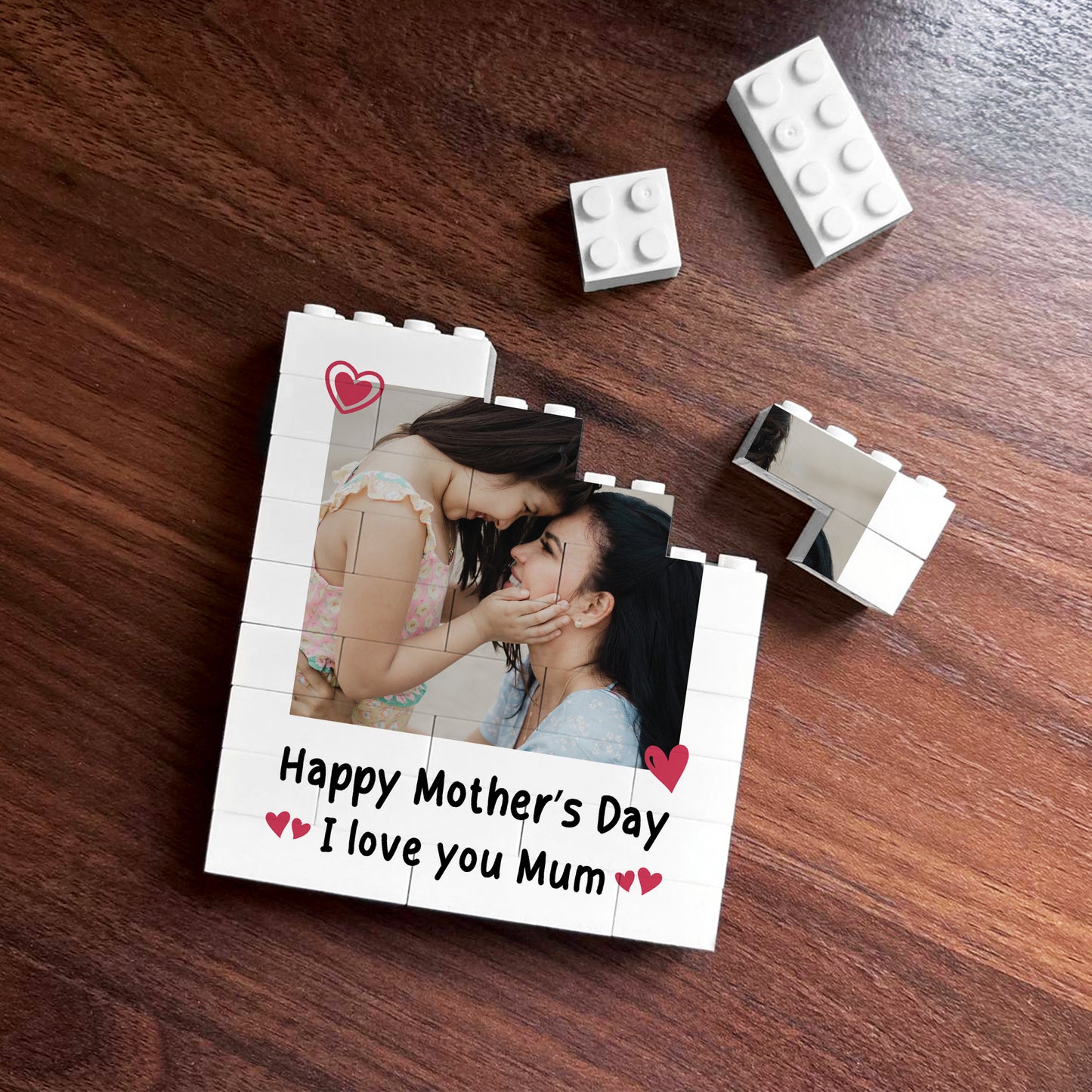 Happy Mothers Day Personalised Gift For Mum Building Block Gift
