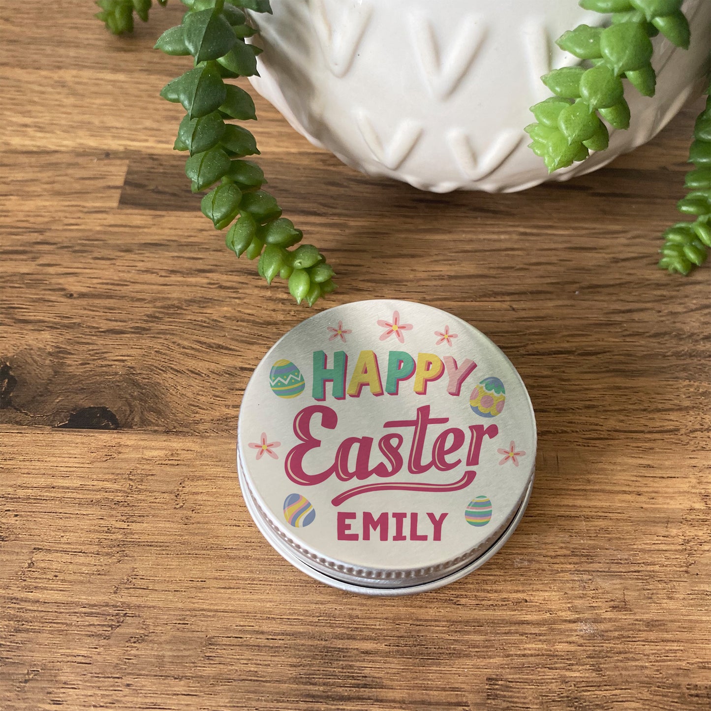 Happy Easter Personalised Sweet Tin Easter Decorations Gifts