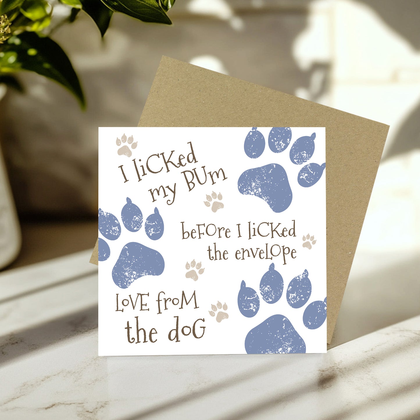 Funny Rude Card from The Dog Hilarious Birthday Card for Owner