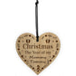 Christmas The Year Of The Mummy Tummy Hanging Heart New Mum
