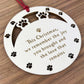 Dog Memorial Bauble Wooden Engraved Tree Decorations For Pets
