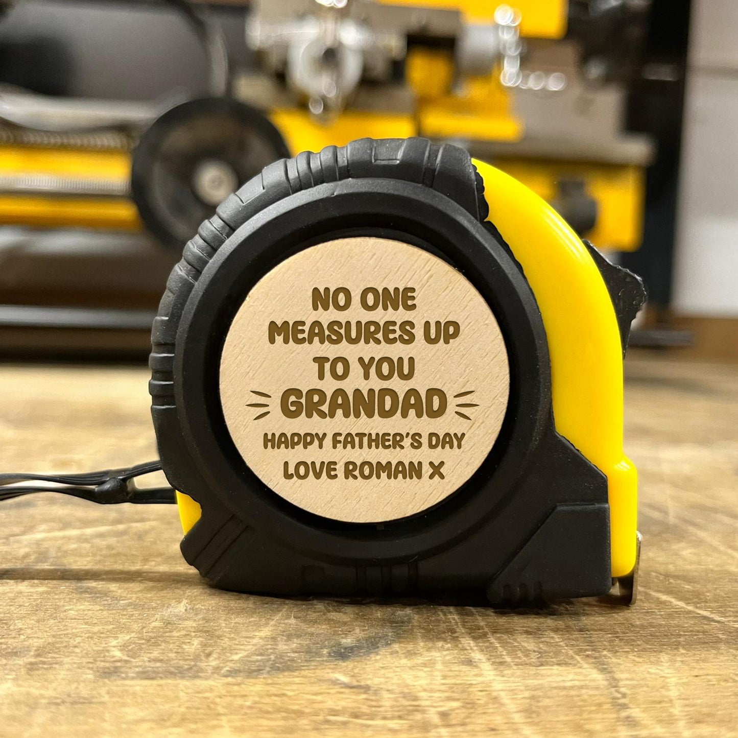 Fathers Day Gift For Grandad Personalised Tape Measure Tool Gift