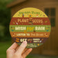 Funny Garden Sign Round Garden Sign For Outside Garden Rules