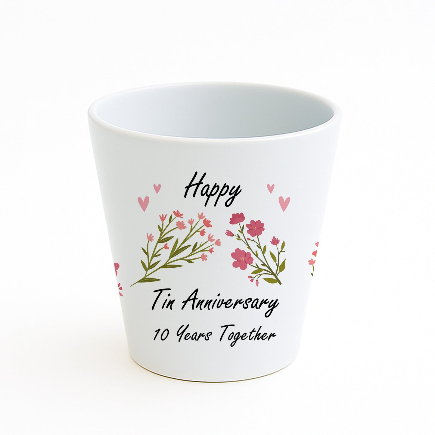 10th Wedding Anniversary Gifts For Wife Couple Gift Plant Pot