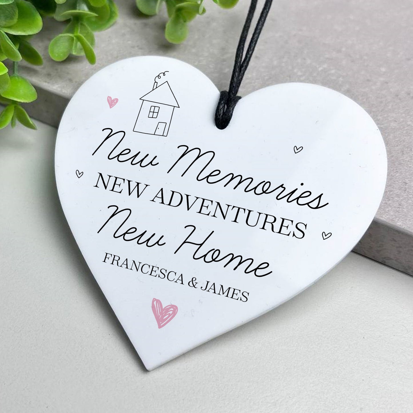 New Home Gift For Friend Couple Personalised Hanging Acrylic