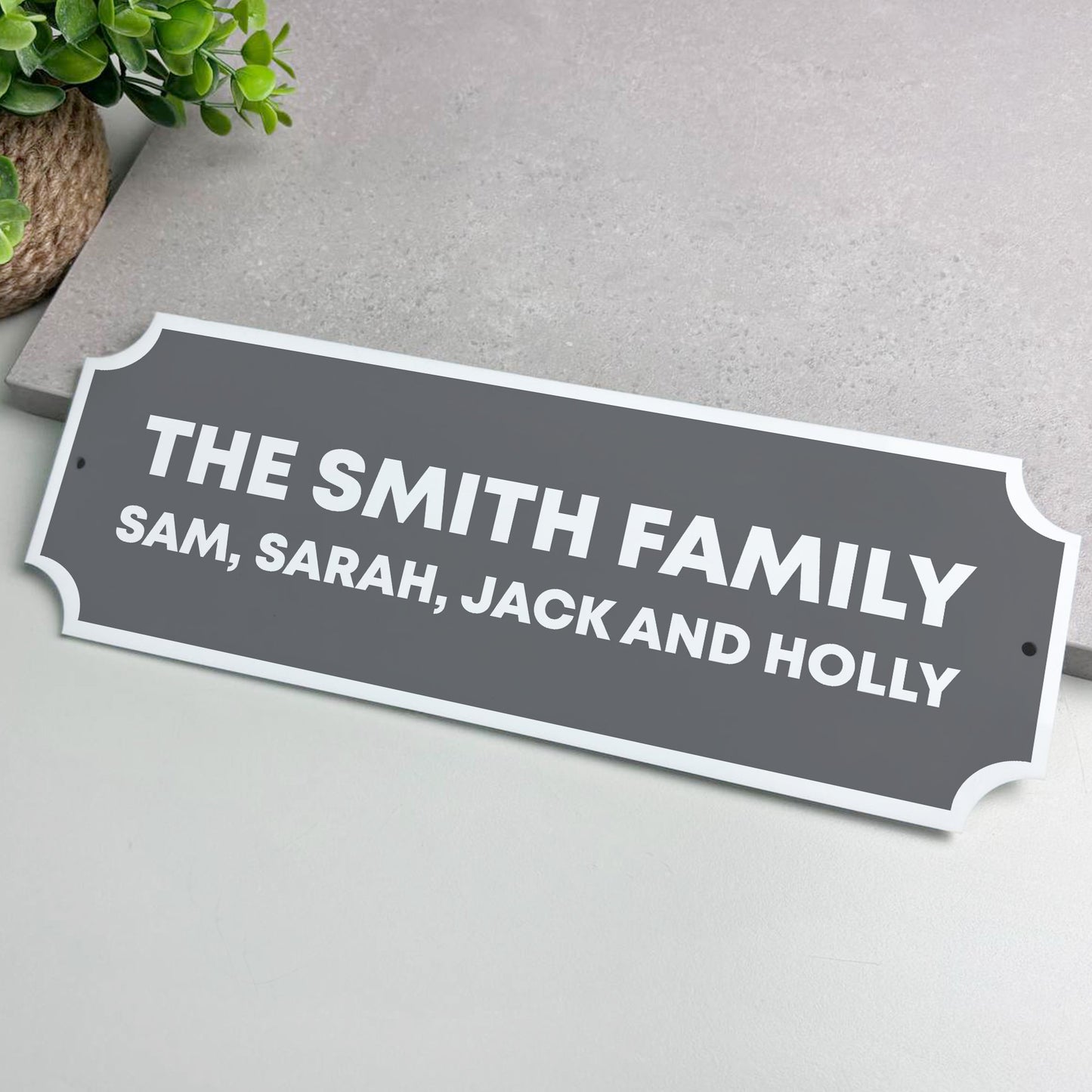 Personalised Street Sign Family Name Plaque Hanging Sign